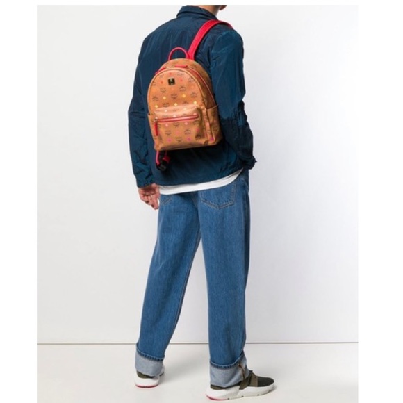 ❌SOLD❌MCM Logo Cognac Skyoptic Diamond Backpack - Picture 5 of 11